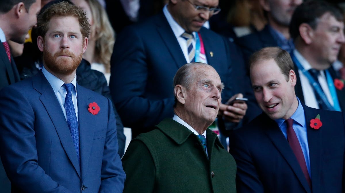 Prins Harry, prins Philip og prins William