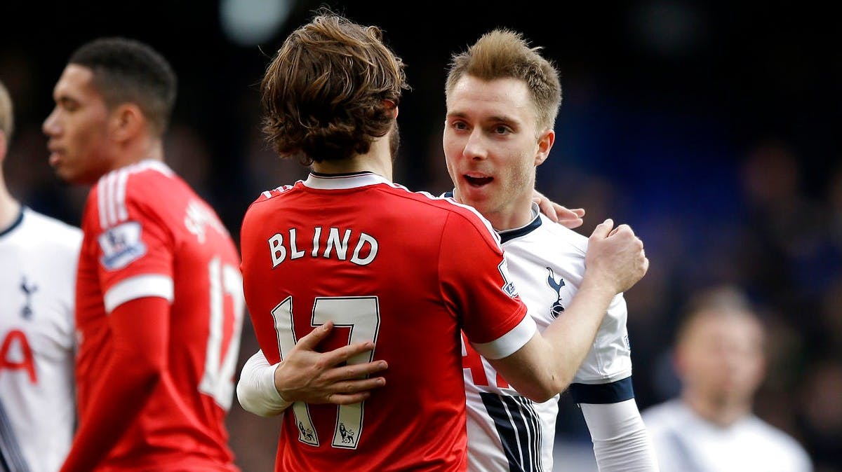 Daley Blind og Christian Eriksen