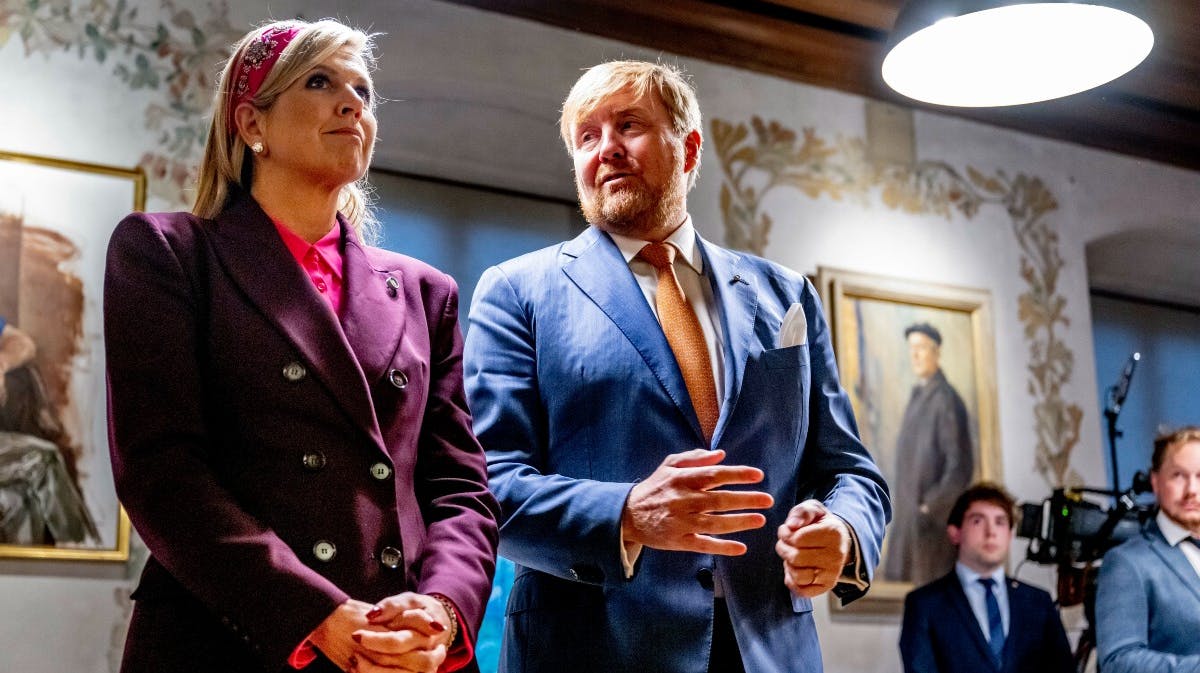 Dronning Maxima og kong Willem-Alexander udtaler sig om den svære situation omkring deres datter under statsbesøget i Sverige. 