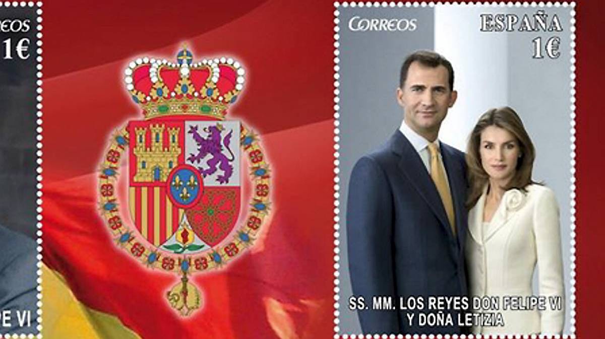 For 1 euro kan spanierne om kort tid sætte deres kongepar på breve og postkort.