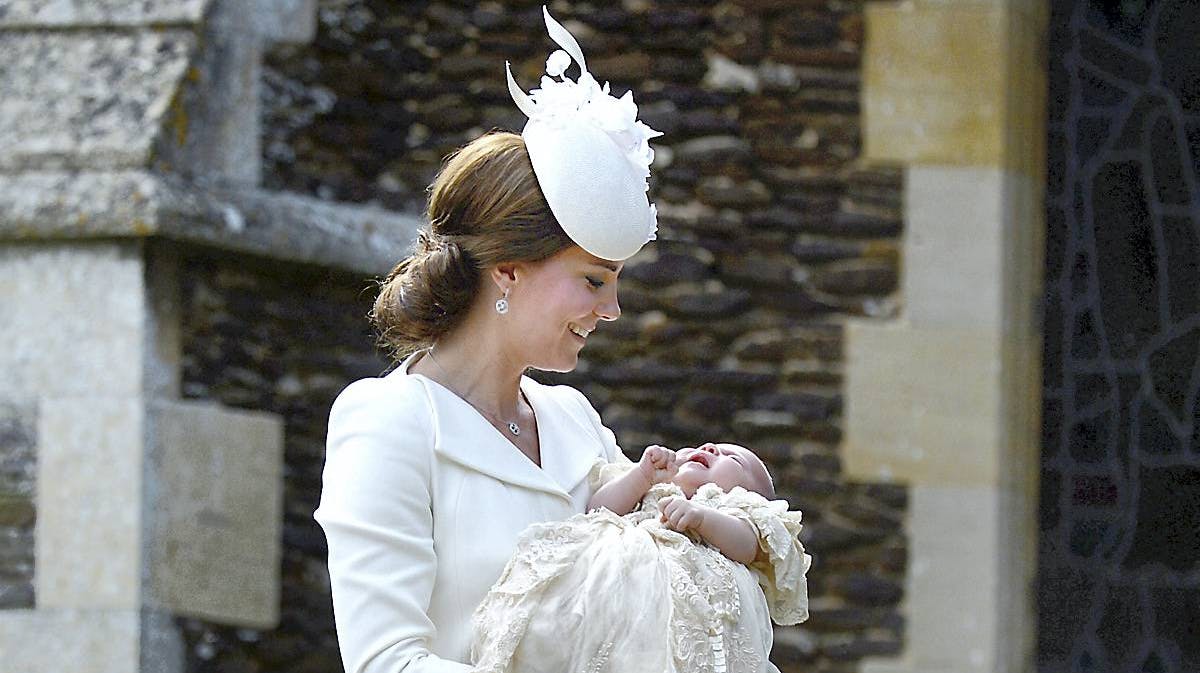 Hertuginde Catherine og prinsesse Charlotte.
