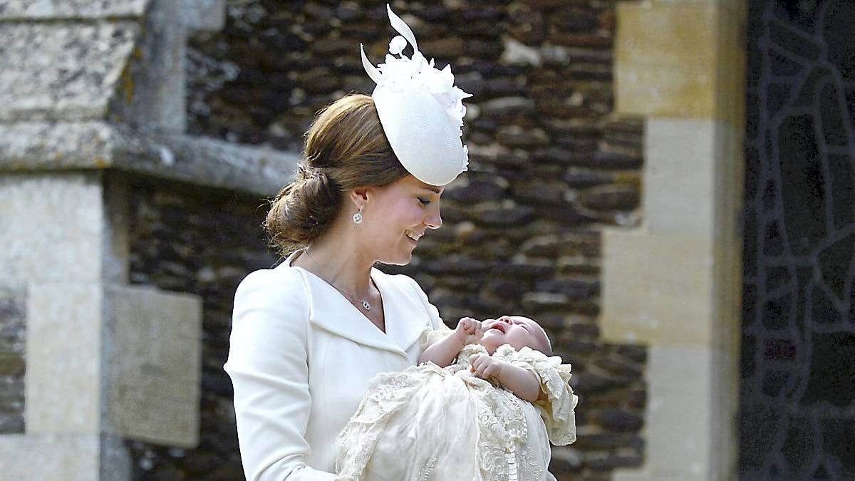 Hertuginde Catherine og prinsesse Charlotte.