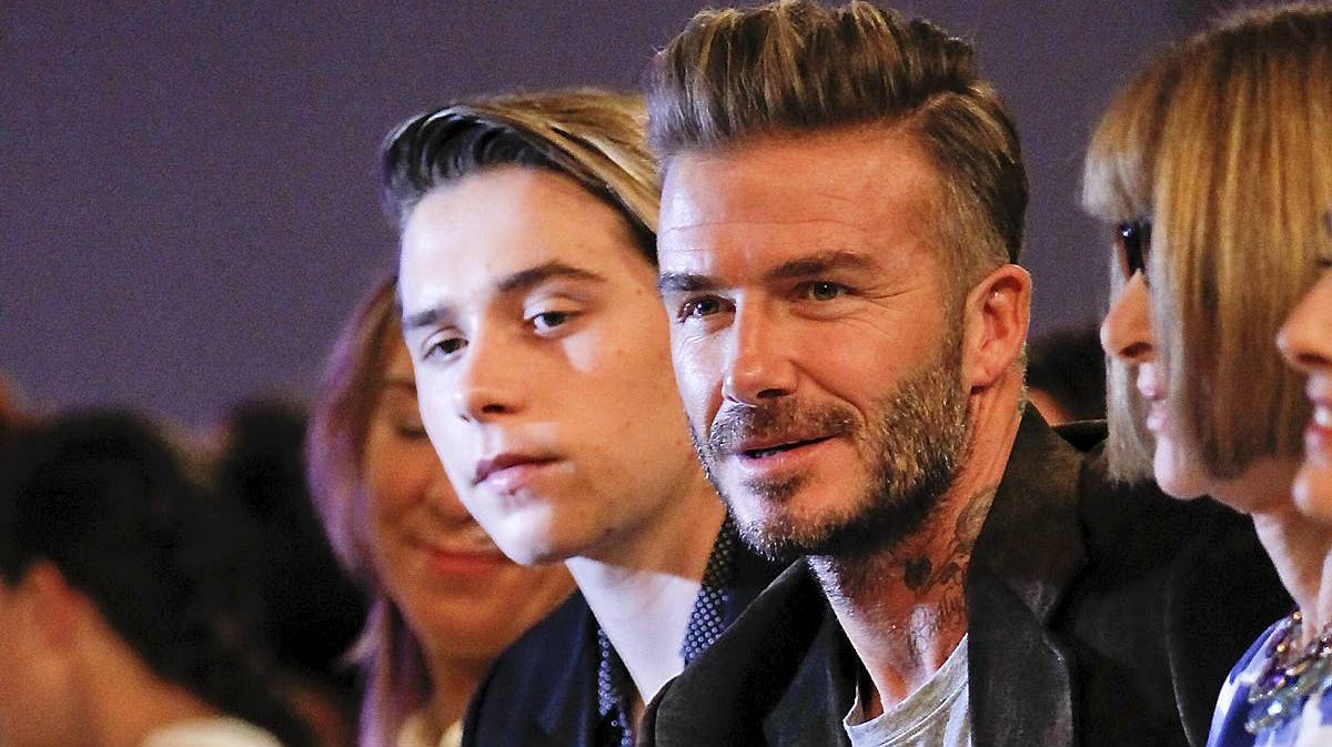 Brooklyn Beckham og David Beckham