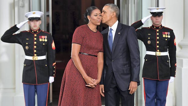 Barack Obama og Michelle Obama.