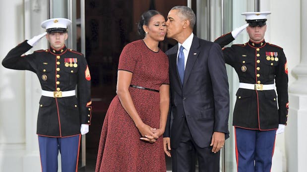 Barack Obama og Michelle Obama.