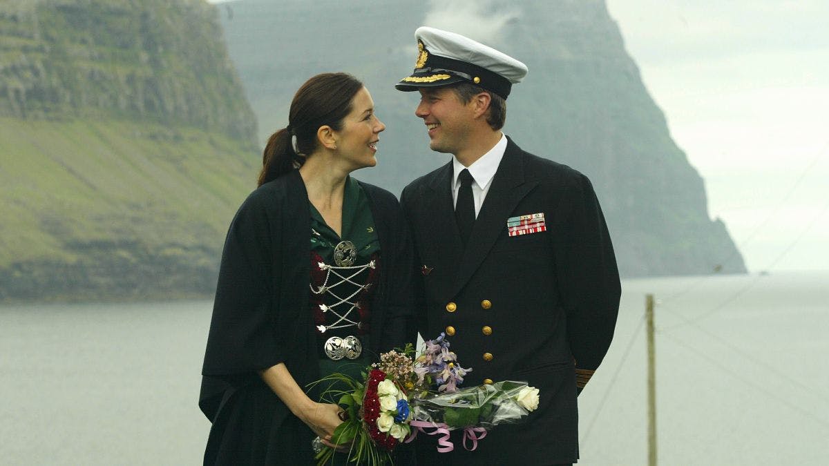 Kronprinsesse Mary og kronprins Frederik besøgte Færøerne i 2005.