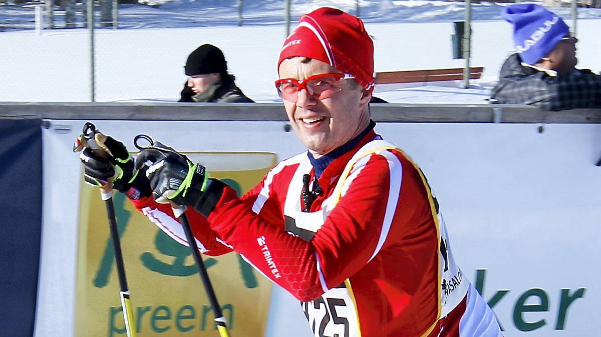 Kronprins Frederik gennemførte det hårde Vasaloppet for tredje gang. Billedet er fra løbet i 2013.