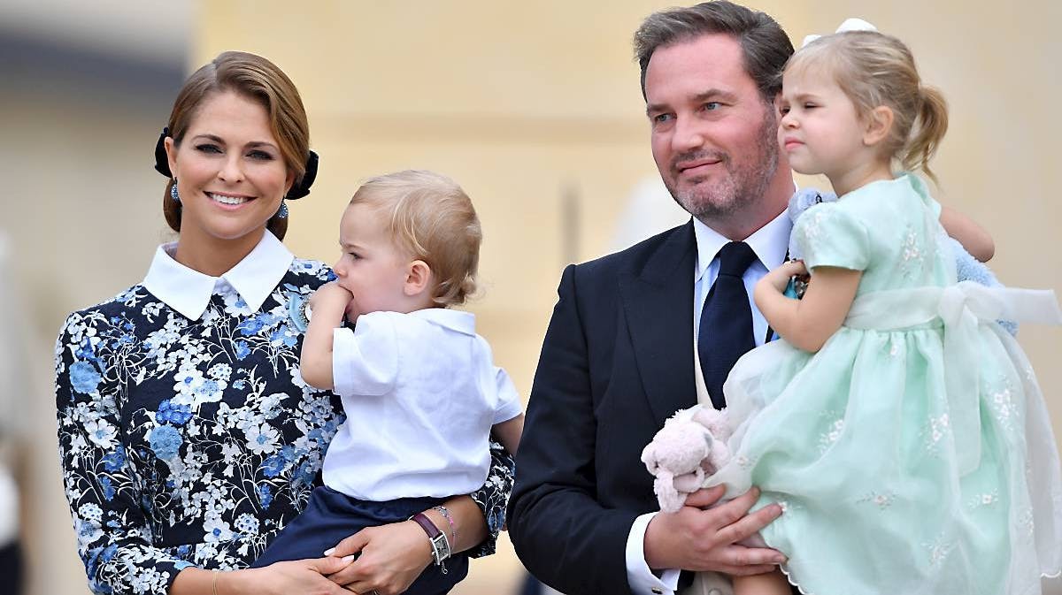 Prinsesse Madeleine, Chris O' Neill, prins Nicolas, prinsesse Leonore