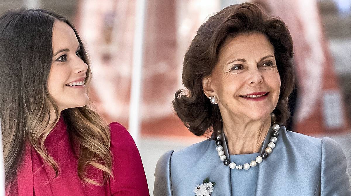 Dronning Silvia og prinsesse Sofia