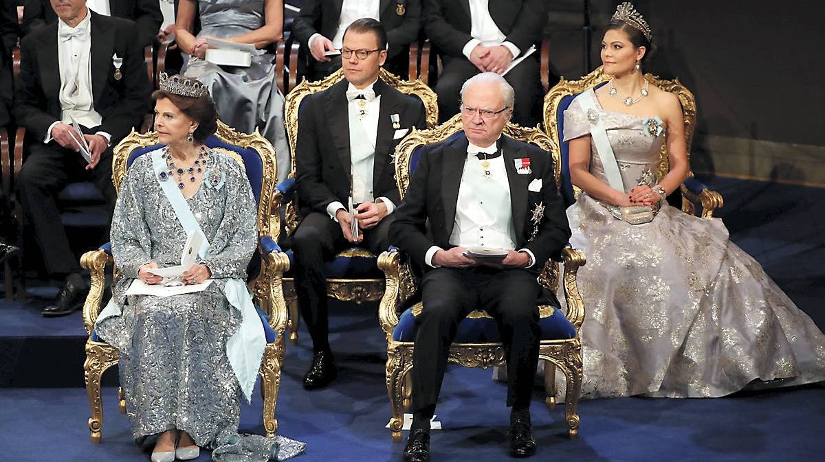 Dronning Silvia, prins Daniel, kong Carl Gustaf, kronprinsesse Victoria