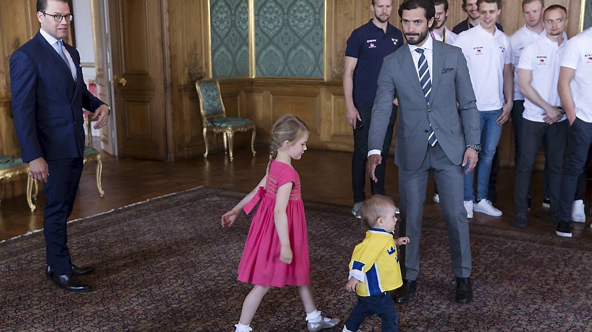 Prins Oscar, prinsesse Estelle, prins Carl Philip