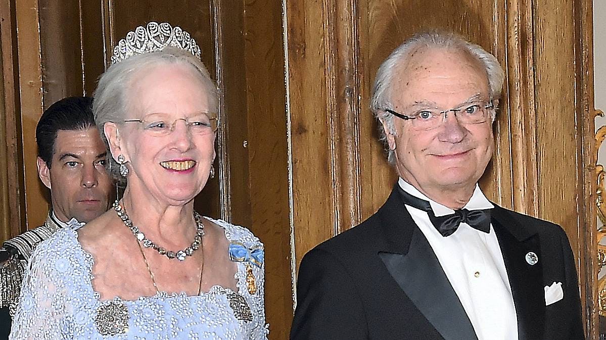 KOng Carl Gustaf og dronning Margrethe