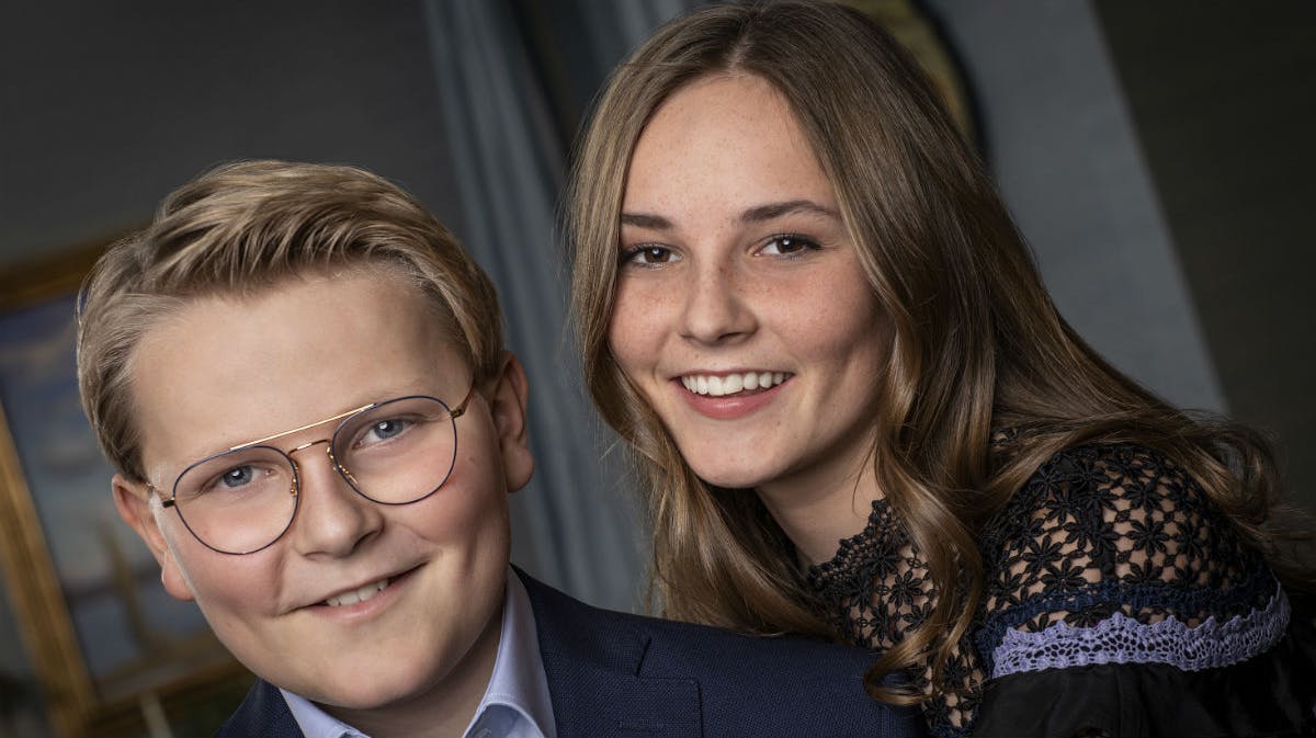 Prins Sverre Magnus og prinsesse Ingrid Alexandra.&nbsp;
