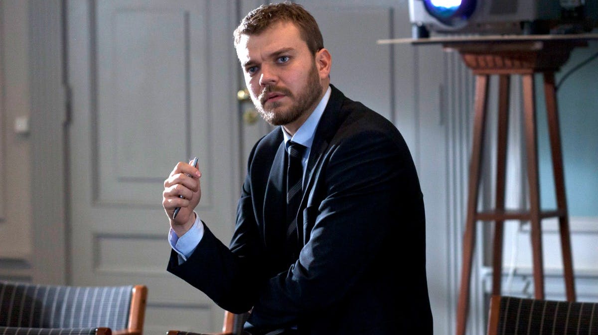 Pilou Asbæk som Kasper Juul i "Borgen"