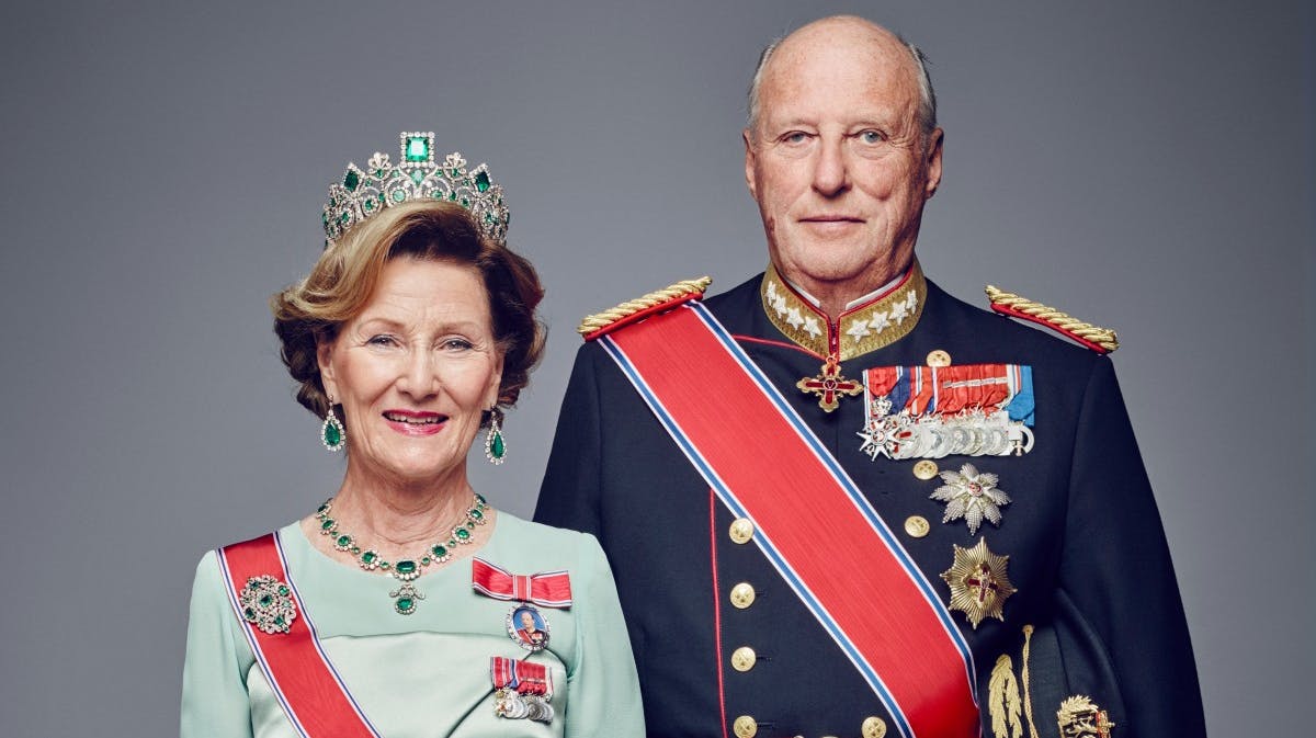 Dronning Sonja og kong Harald. 