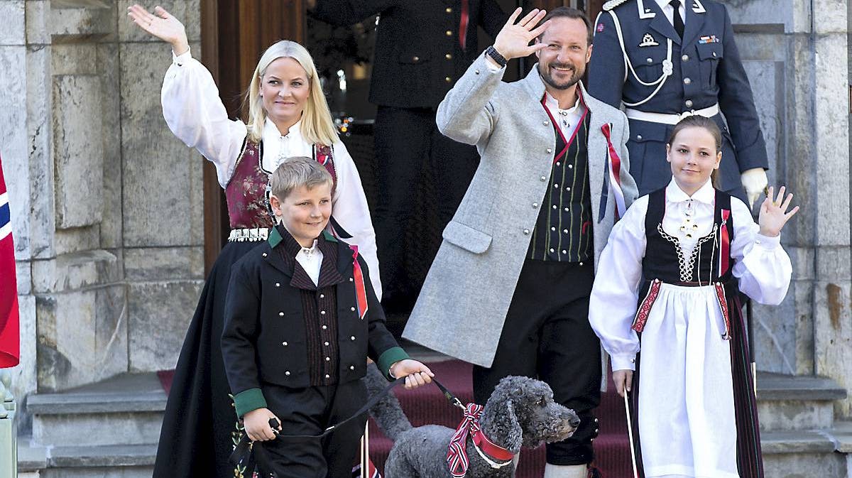 Også i år deltog kongefamilien i Norges Nationaldag.