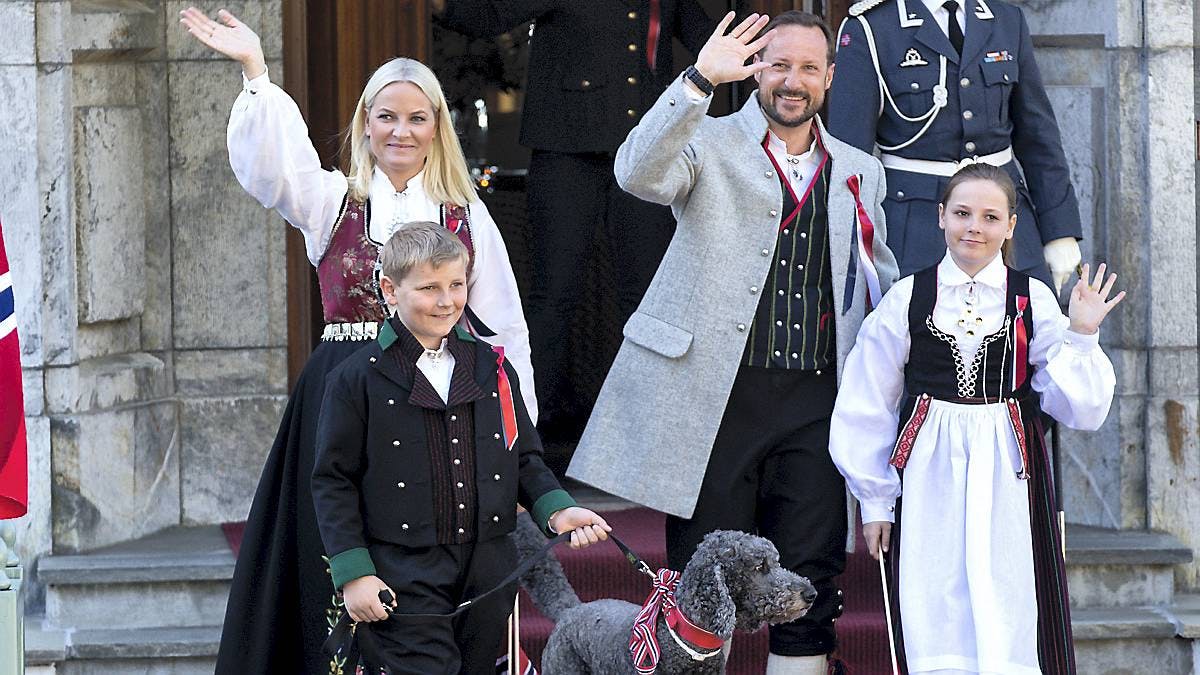 Også i år deltog kongefamilien i Norges Nationaldag.