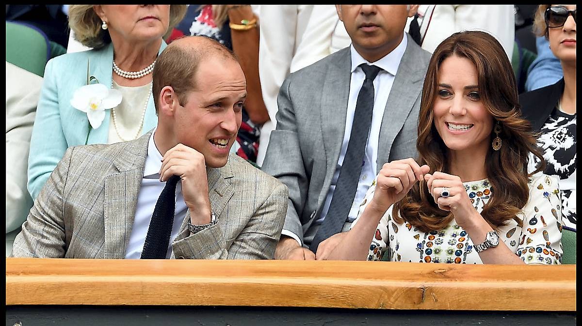 Prins William og hertuginde Catherine.