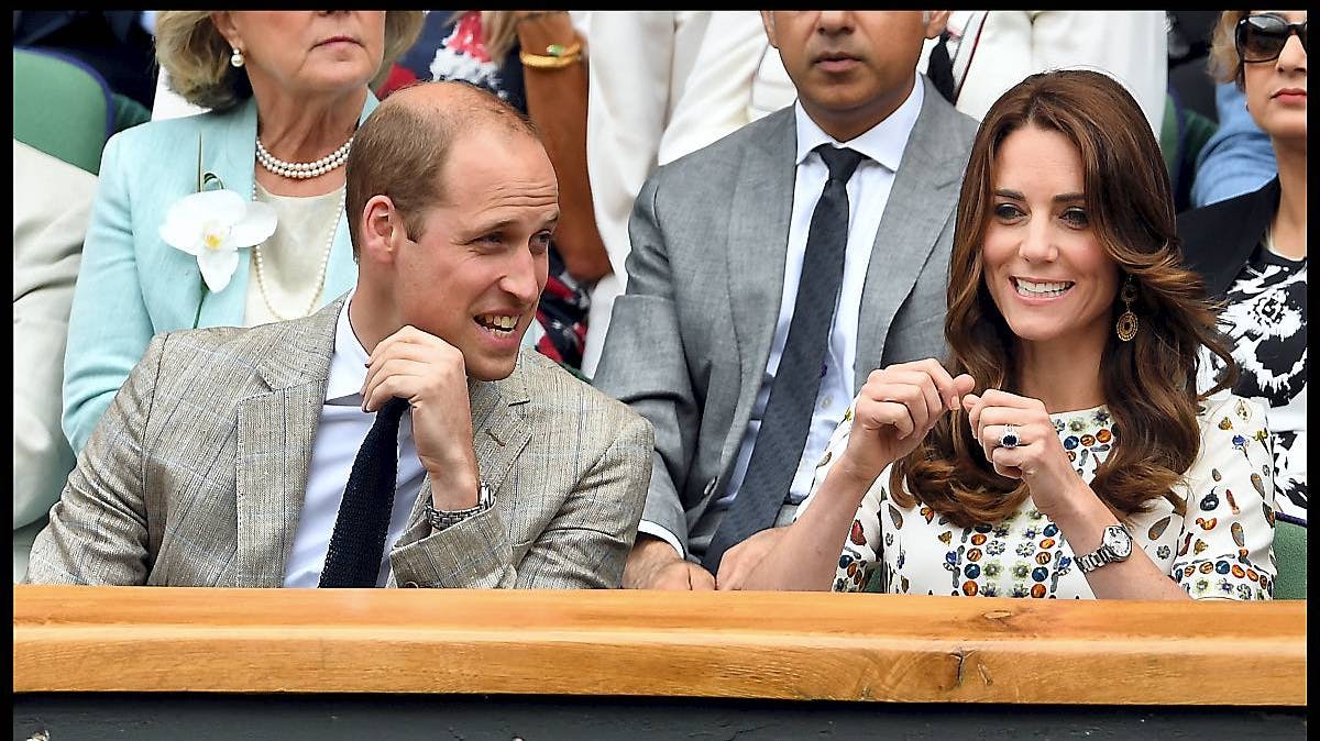 Prins William og hertuginde Catherine.