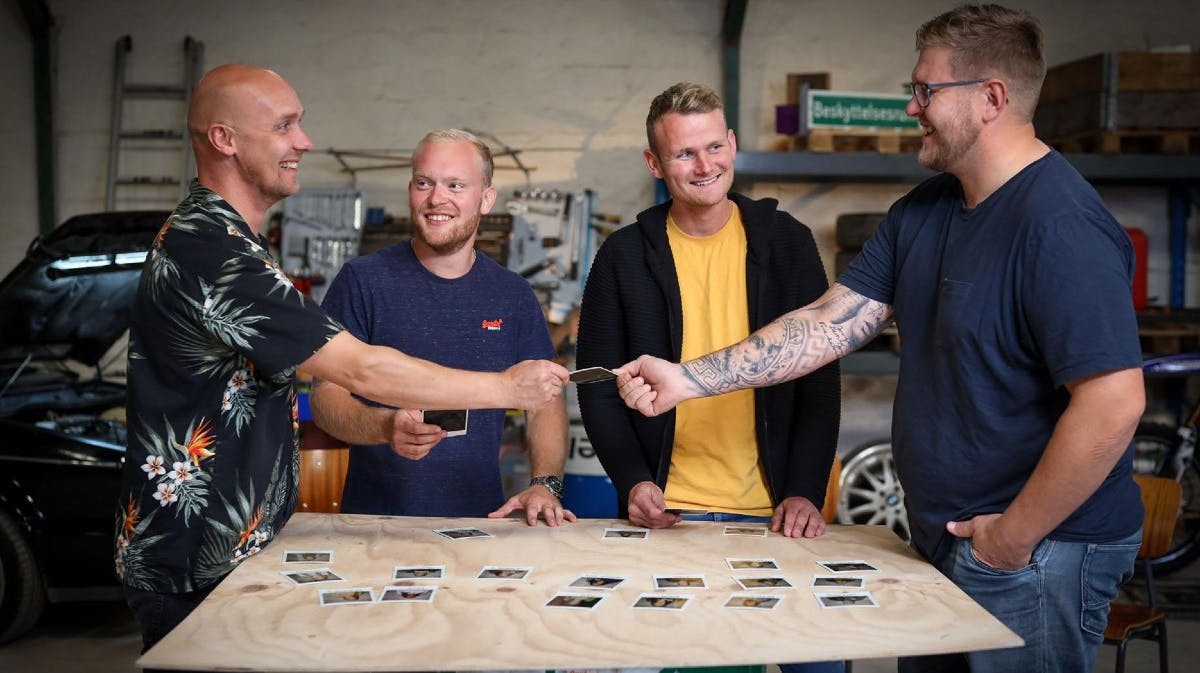 Peder, Christian, Jonas og Mathias fra "Kærlighed hvor kragerne vender"