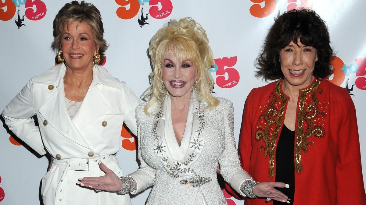 Jane Fonda, Dolly Parton og Lily Tomlin