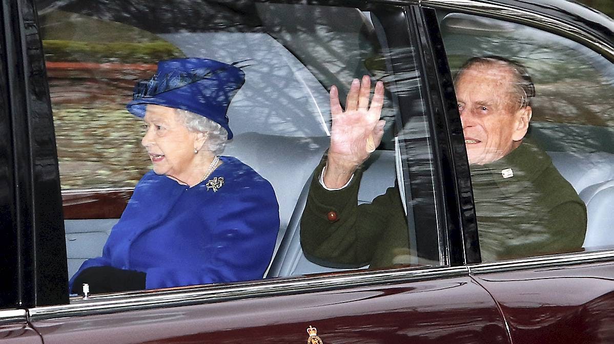 Dronning Elizabeth og prins Philip.