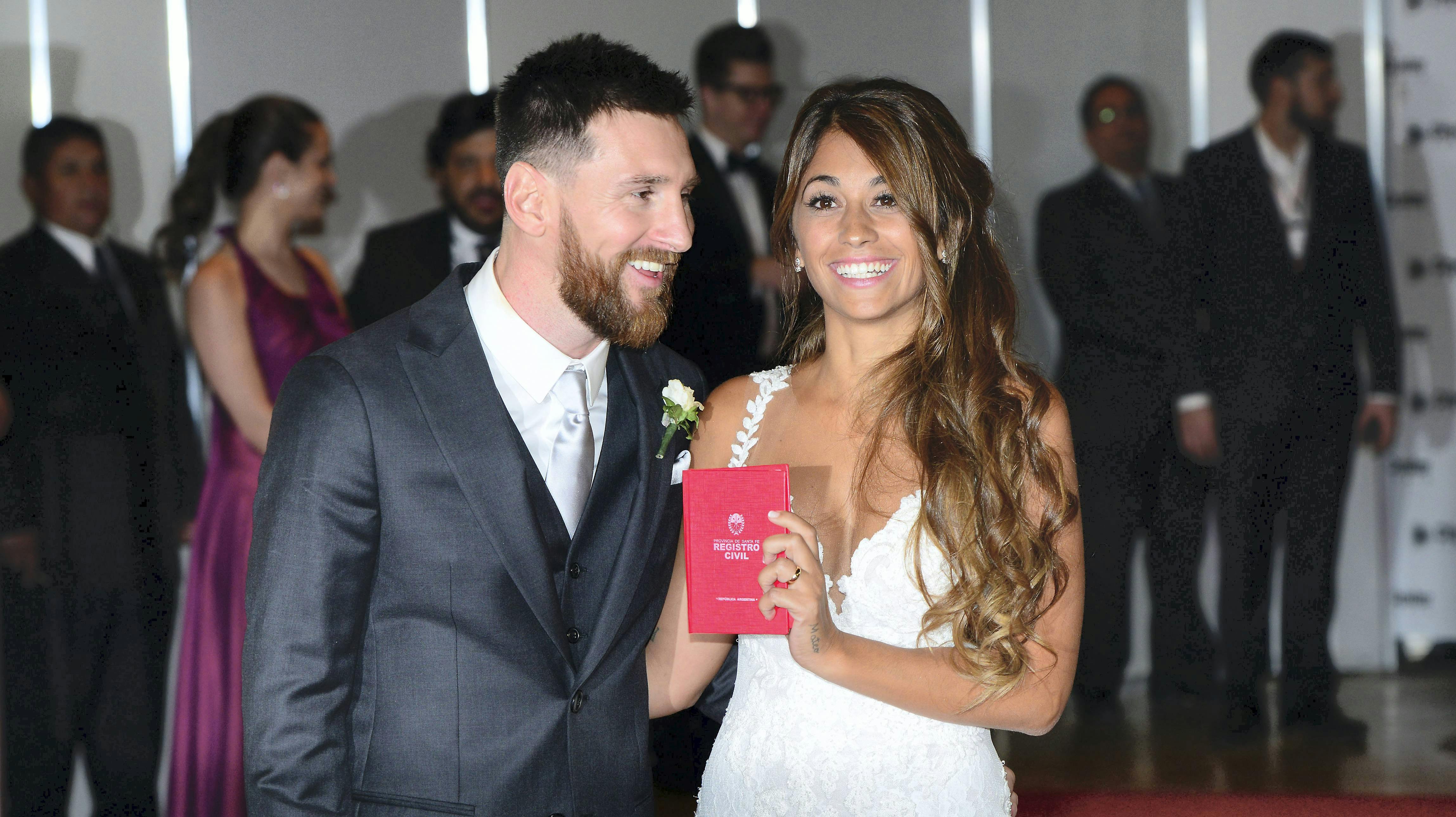 Lionel Messi og Antonela Roccuzzo.