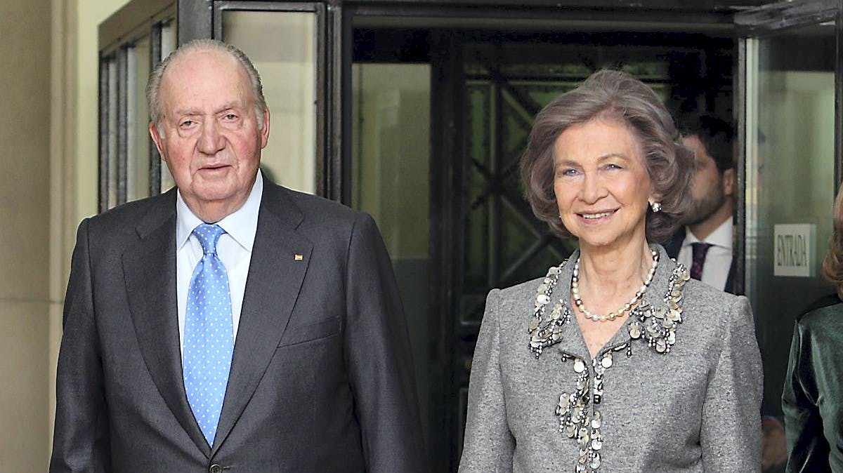Det tidligere kongepar Juan Carlos og Sofia