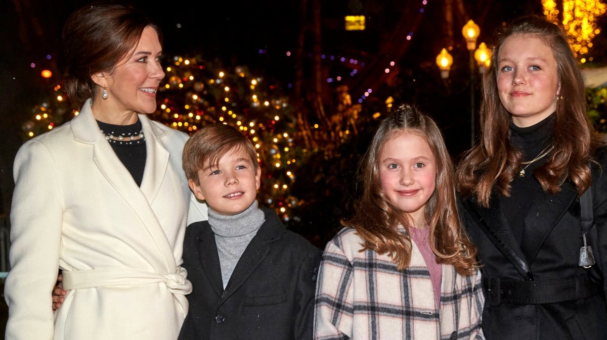 Kronprinsesse Mary, prins Vincent, prinsesse Josephine og prinsesse Isabella.&nbsp;