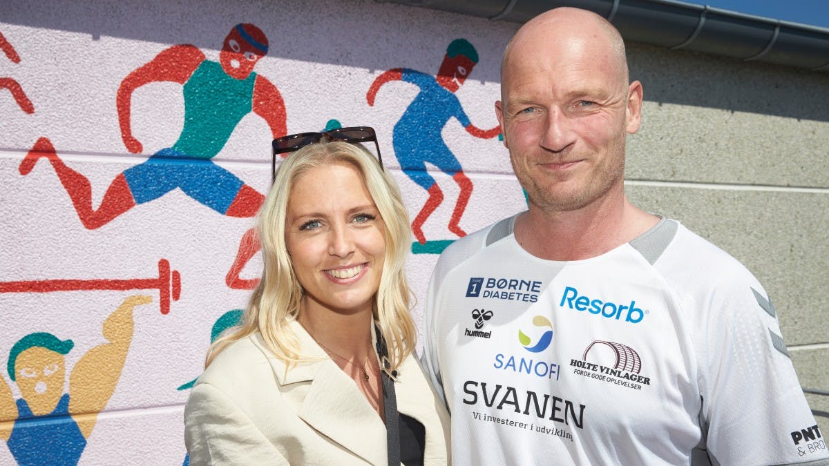 Josephine Høgh og Lasse Sjørslev ved lørdagens arrangement på Amager.&nbsp;