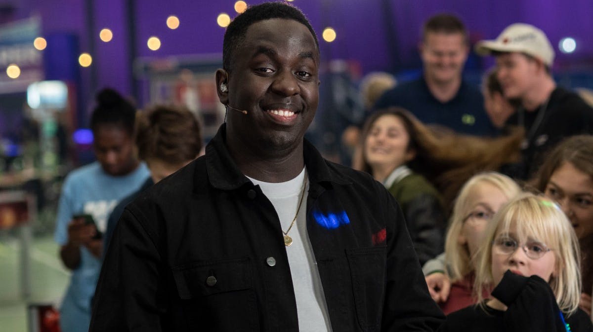 Melvin Kakooza var vært på "Alle vores børn - side om side".