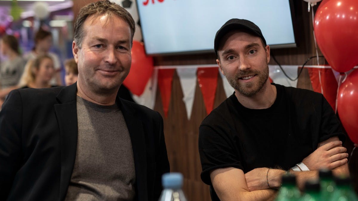 Kasper Hjulmand og Christian Eriksen