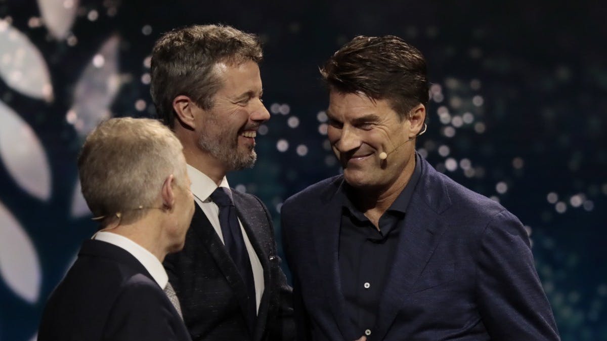 Kronprins Frederik og Michael Laudrup