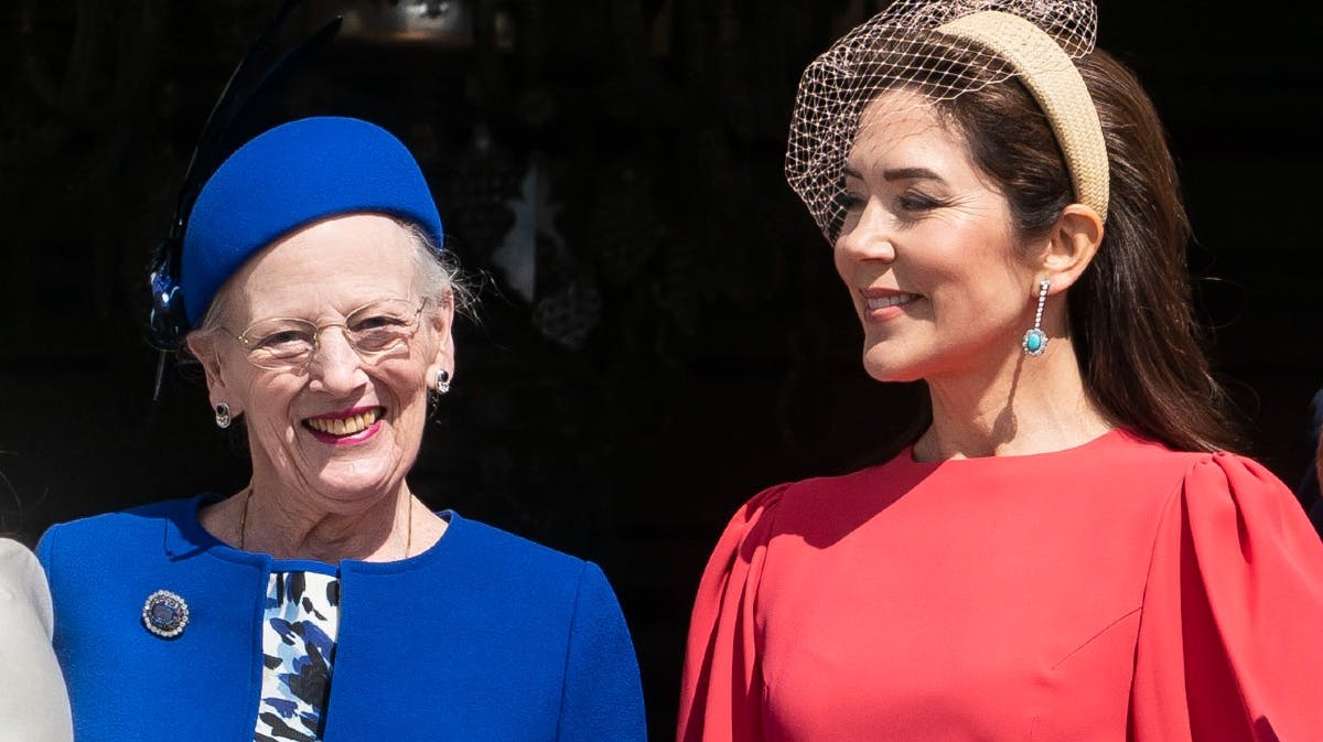 Dronning Margrethe og kronprinsesse Mary