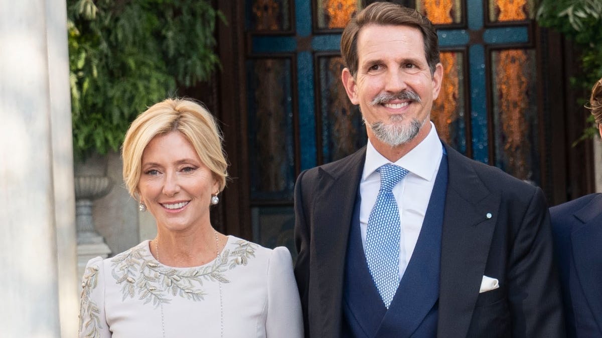 Kronprinsesse Marie-Chantal og kronprins Pavlos.