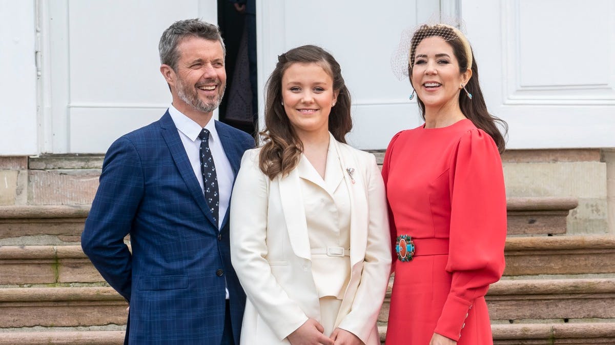 Kronprinsparret med prinsesse Isabella. 