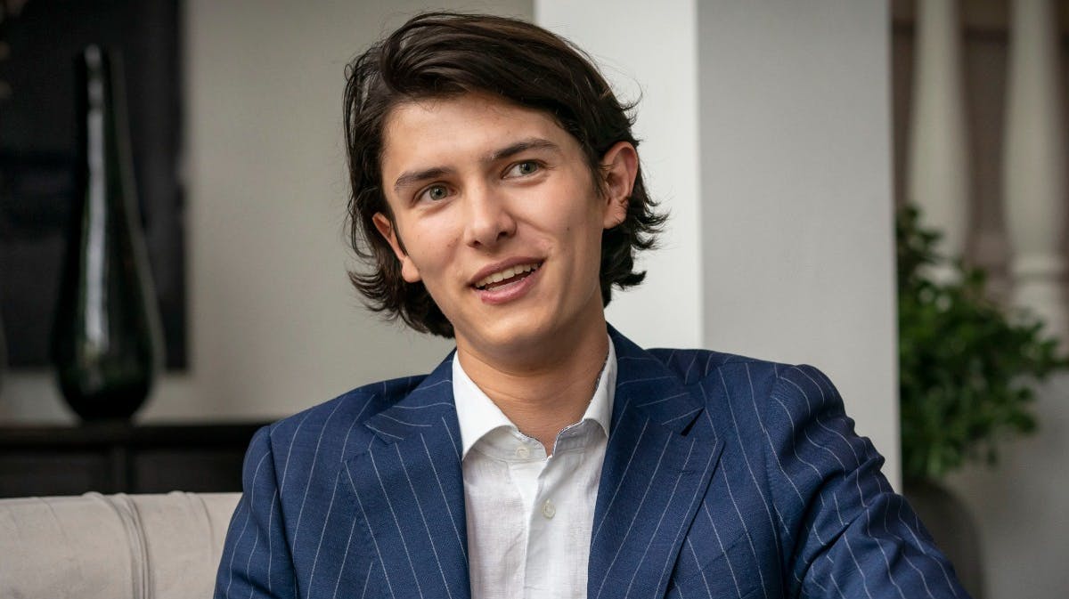 Prins Felix under interviewet med BILLED-BLADET. 