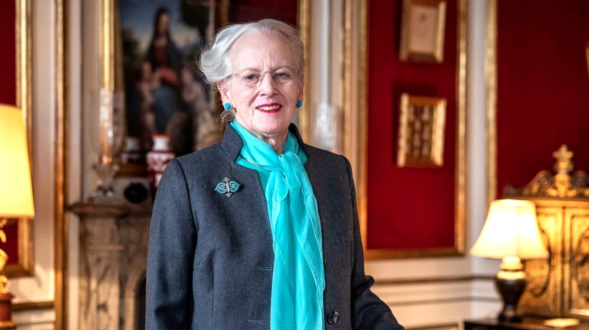 Dronningen under interviewet i januar. 