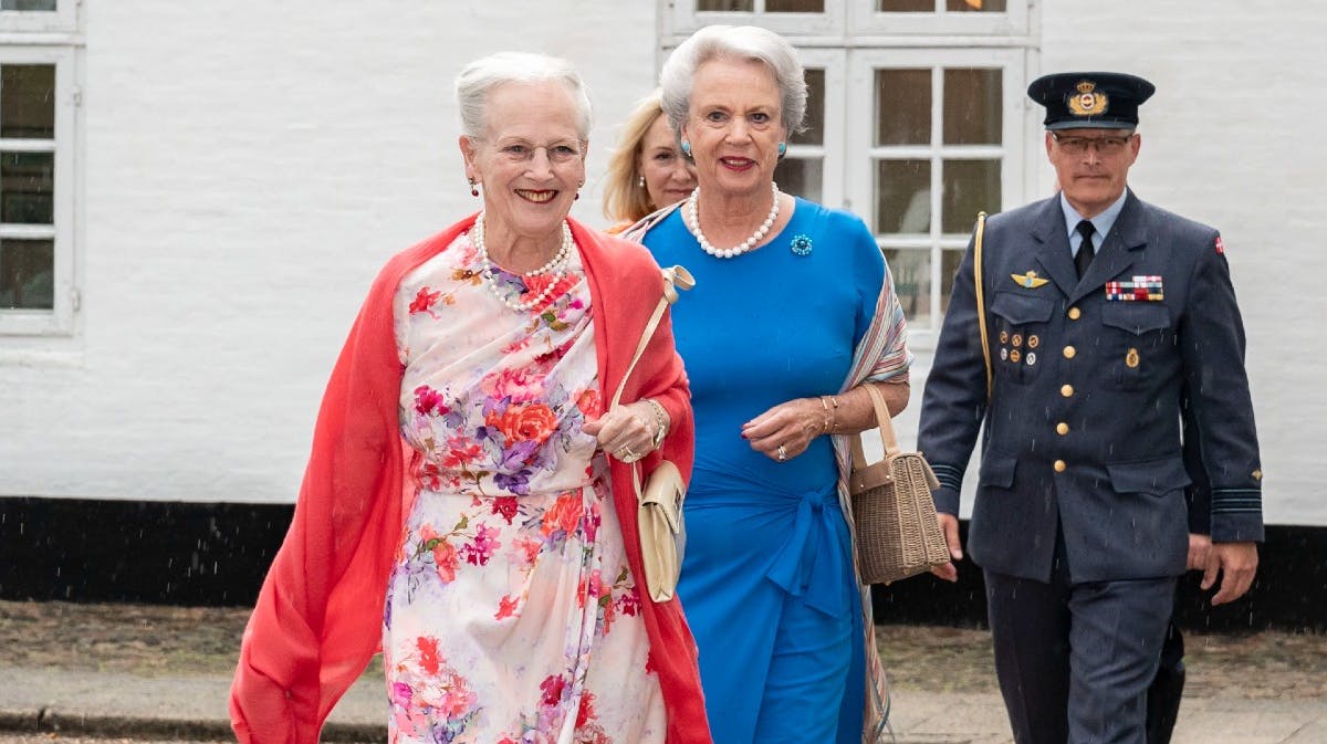 Dronning Margrethe og prinsesse Benedikte