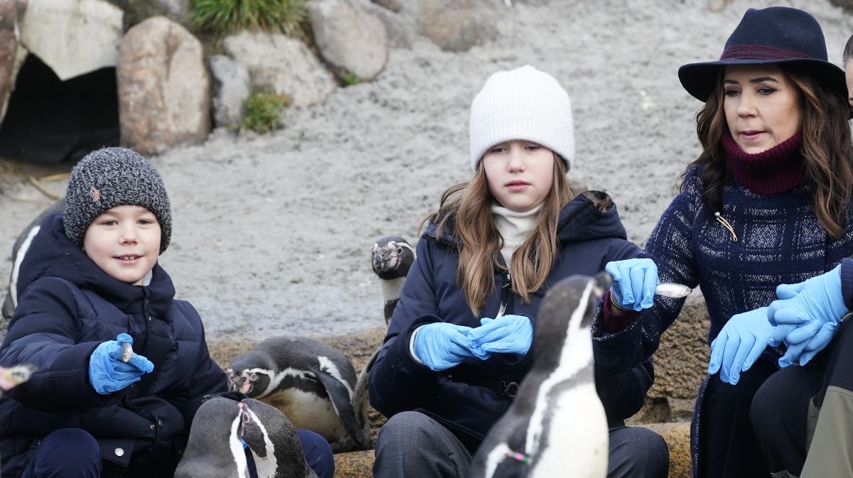 Prins Vincent, prinsesse Josephine og kronprinsesse Mary.