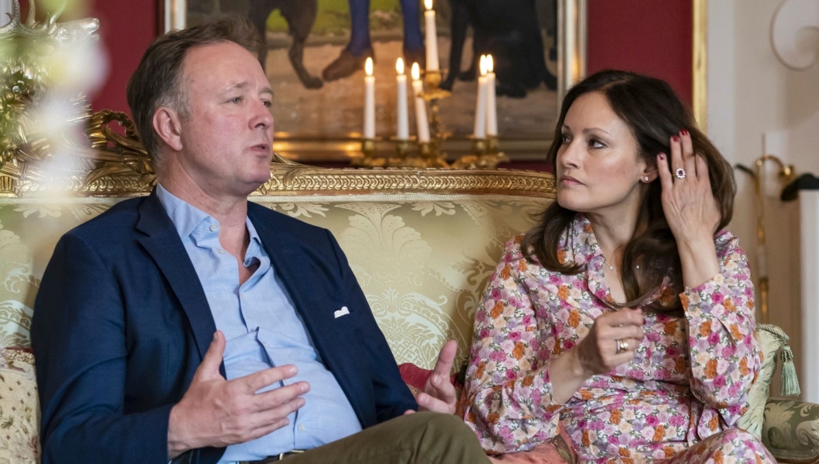Prins Gustav og prinsesse Carina. 