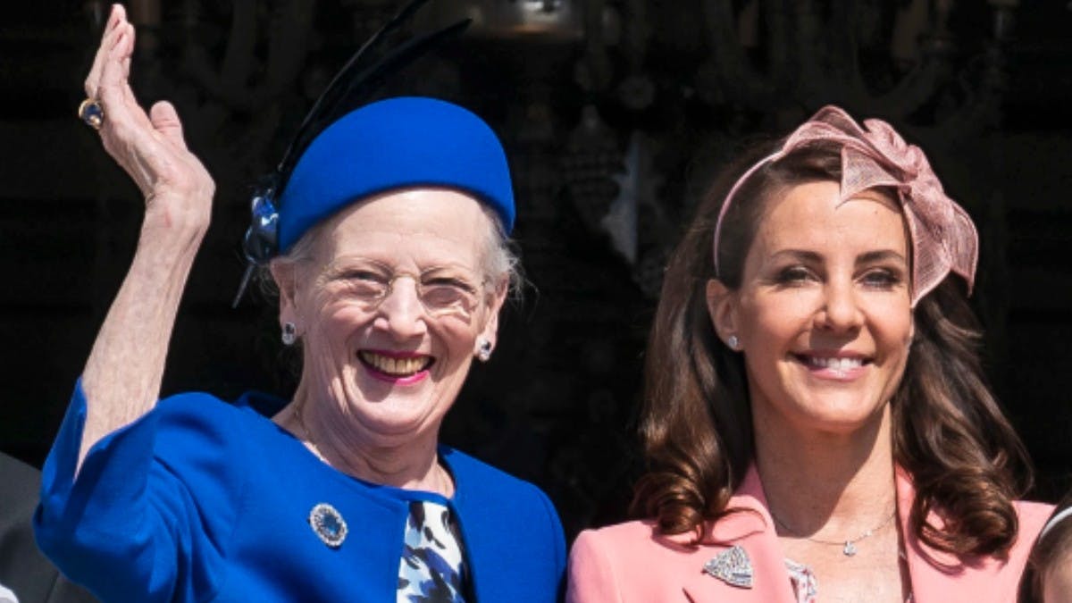 Dronning Margrethe og prinsesse Marie