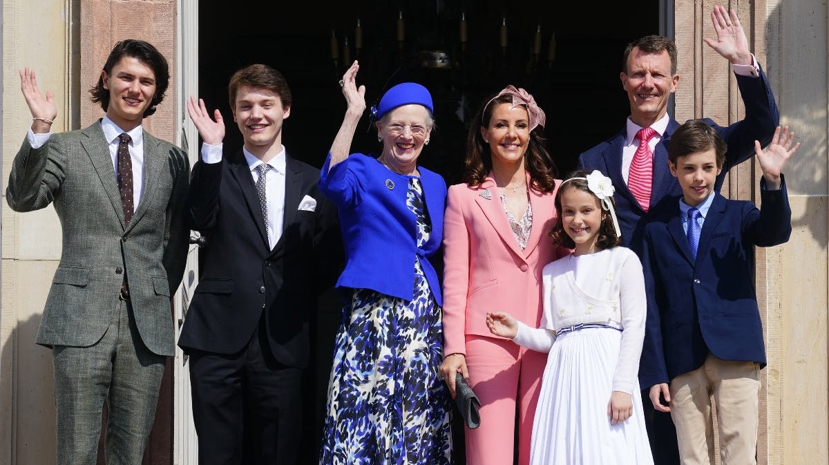 Prinsefamilien og dronning Margrethe