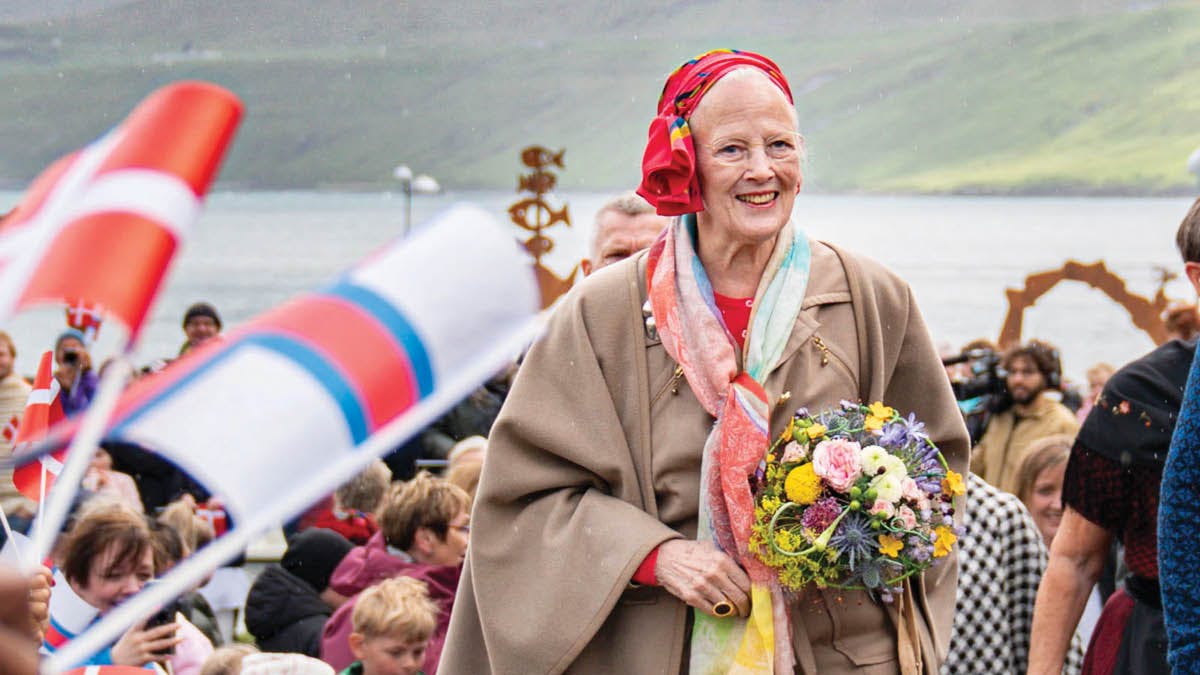 Dronning Margrethe på Færøerne, 2021.