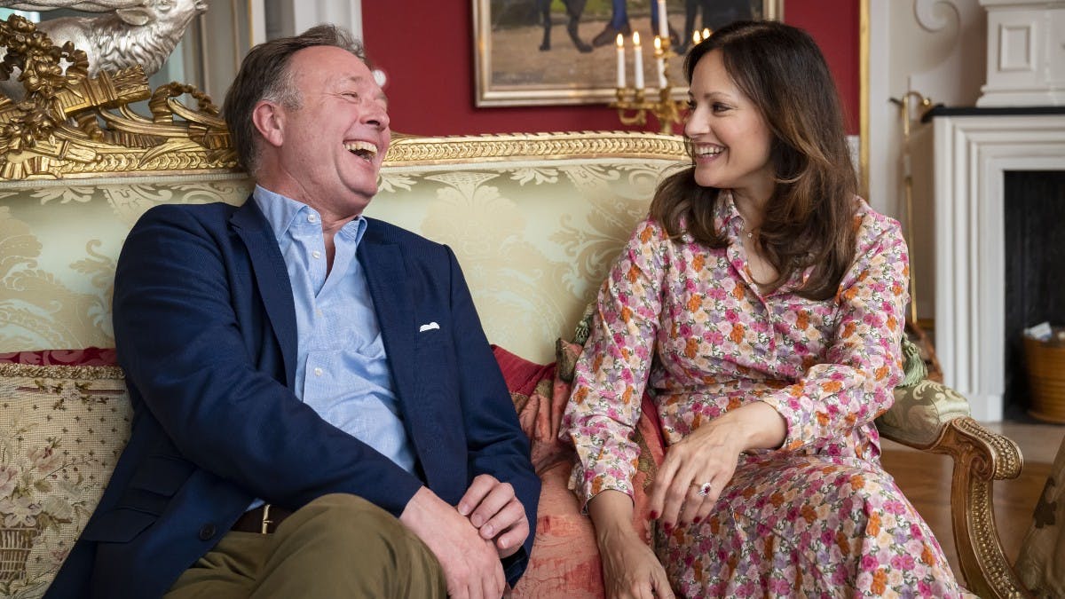 Prins Gustav og Carina Axelsson er gode til at grine sammen.&nbsp;