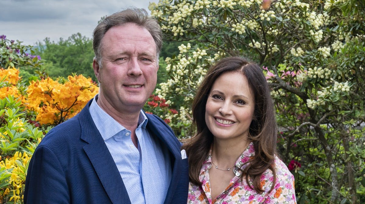 Prins Gustav og prinsesse Carina. 