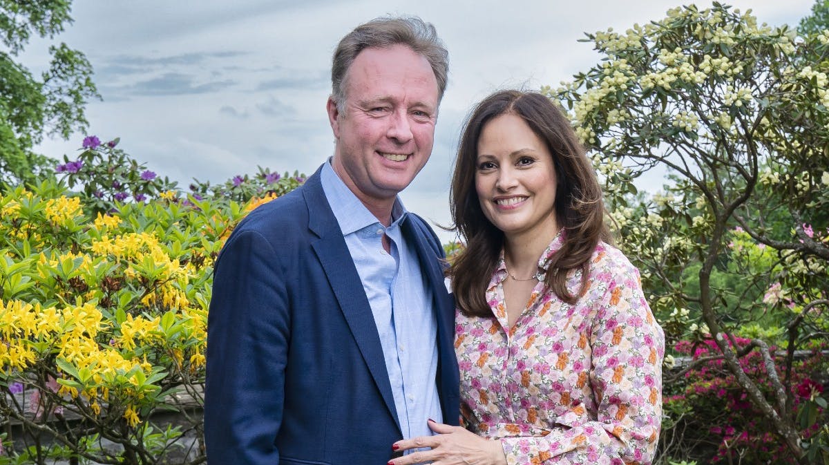 Prins Gustav og prinsesse Carina. 