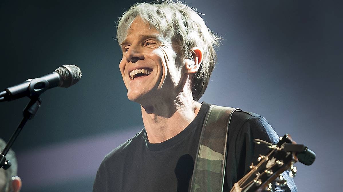 Steffen var lykkelig for at gå videre i konkurrencen - men mindst lige så lykkelig for, at hans to store børn var blandt publikum.