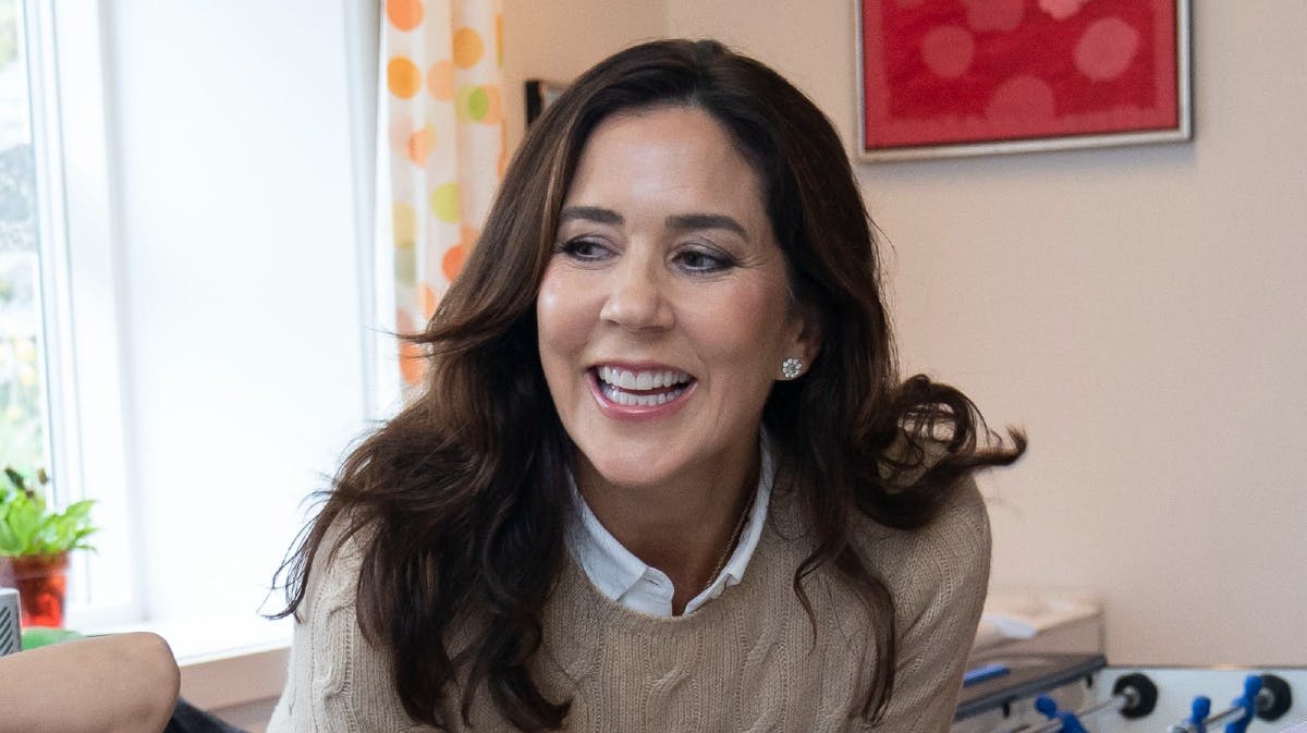 Kronprinsesse Mary på besøg i Børne- og Ungehuset Mælkebøtten i Nuuk i tirsdags.