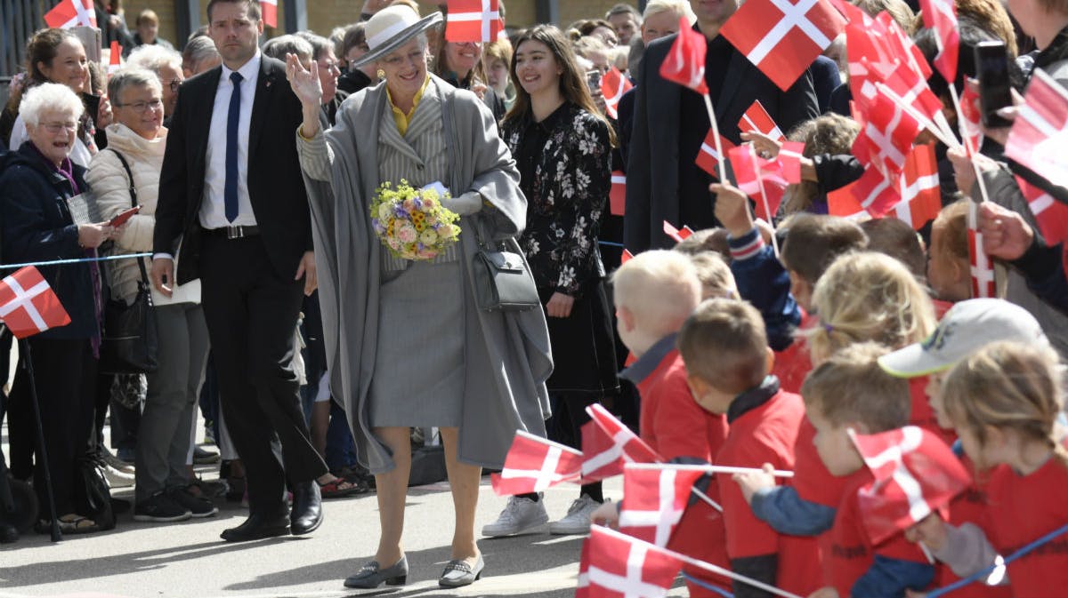 Dronning Margrethe på sommertogt, 2019.